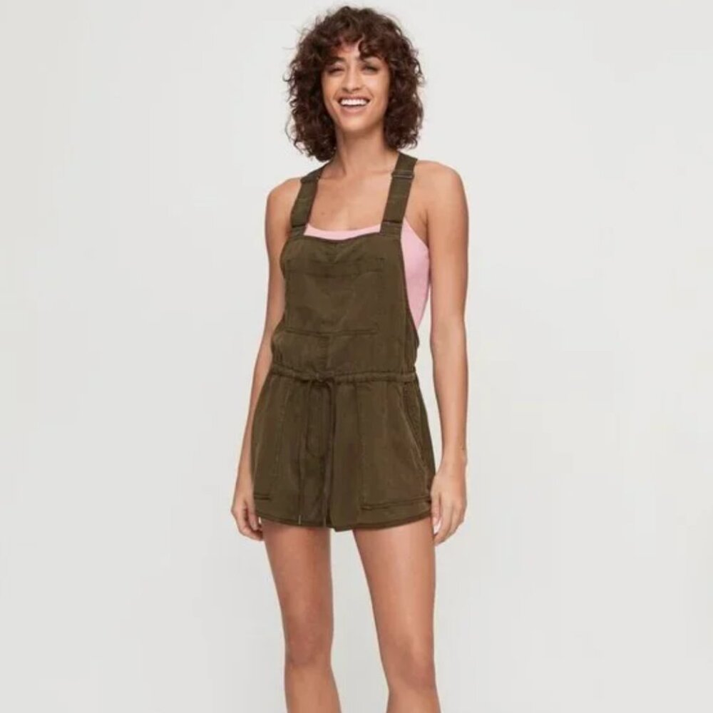Aritzia Wilfred Free Beatriz Drawstring Overall Romper